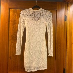 UO/Kimchi Blue Long Sleeve Lace Dress